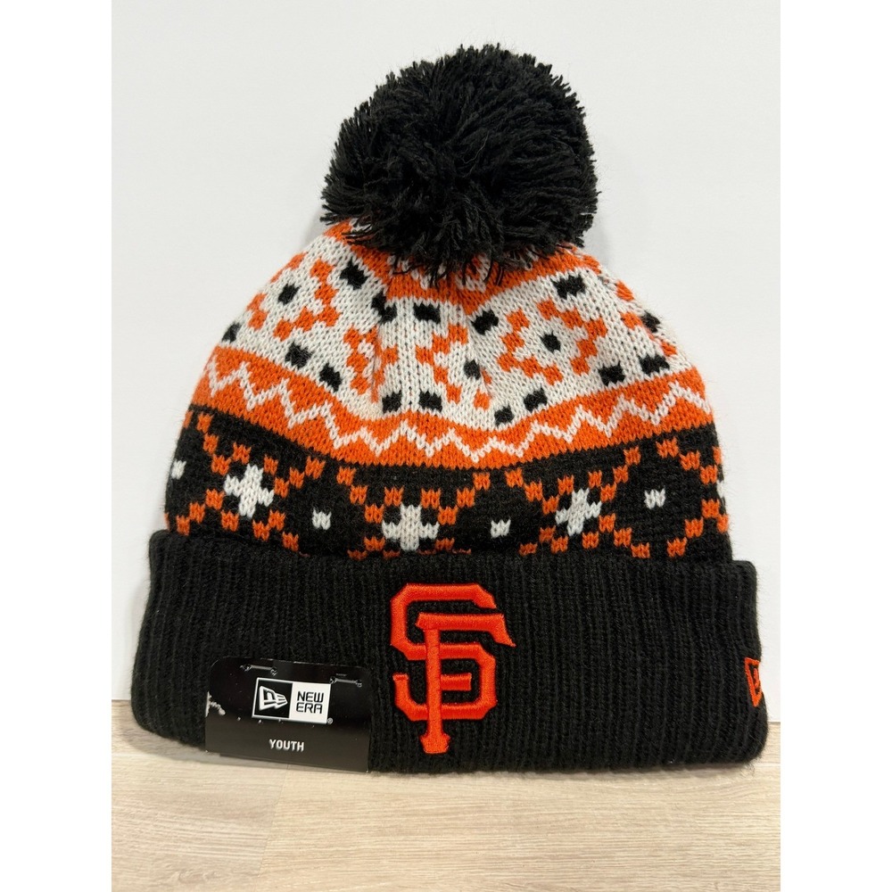 New Era San Francisco Giants Youth Nostalgia Knit Beanie Hat 60531028 NWT